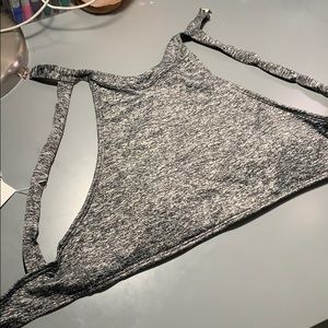 Zaful Halter Top Bikini in Heather Gray